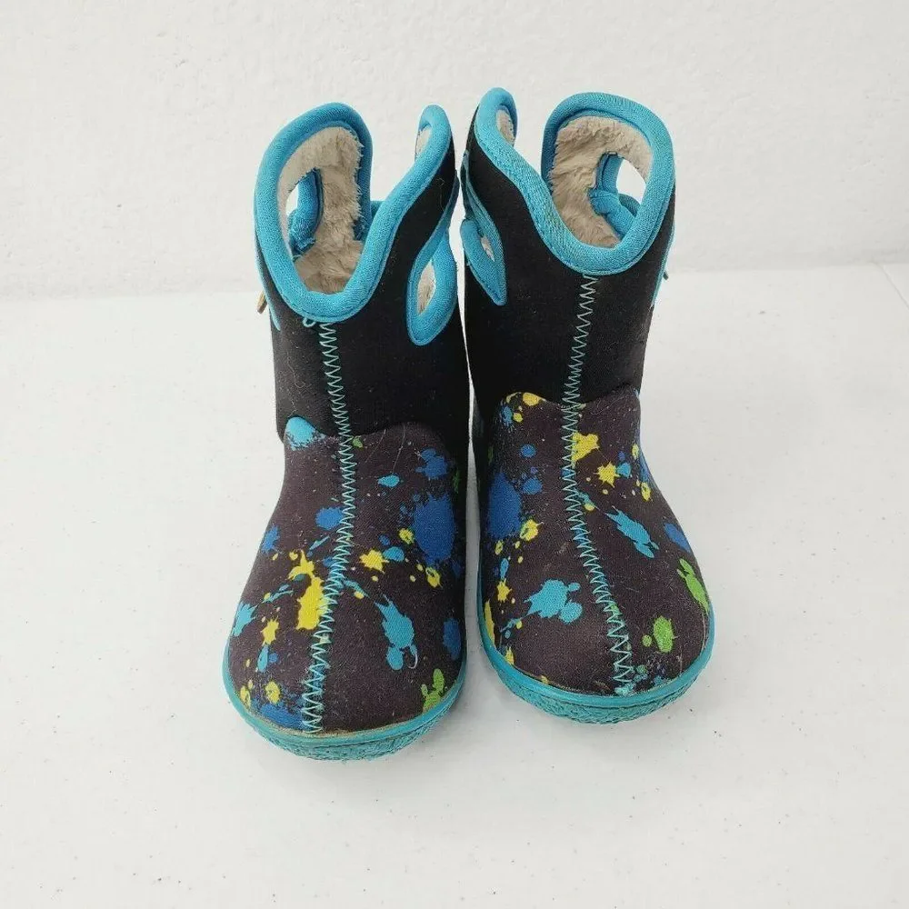 BOGS Unisex Kids Paint Handle It Snow‎ Boots Sz 8